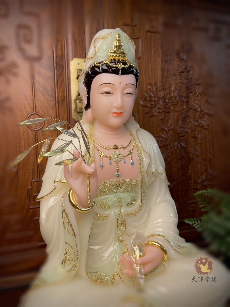 漢白玉-笑顏觀音