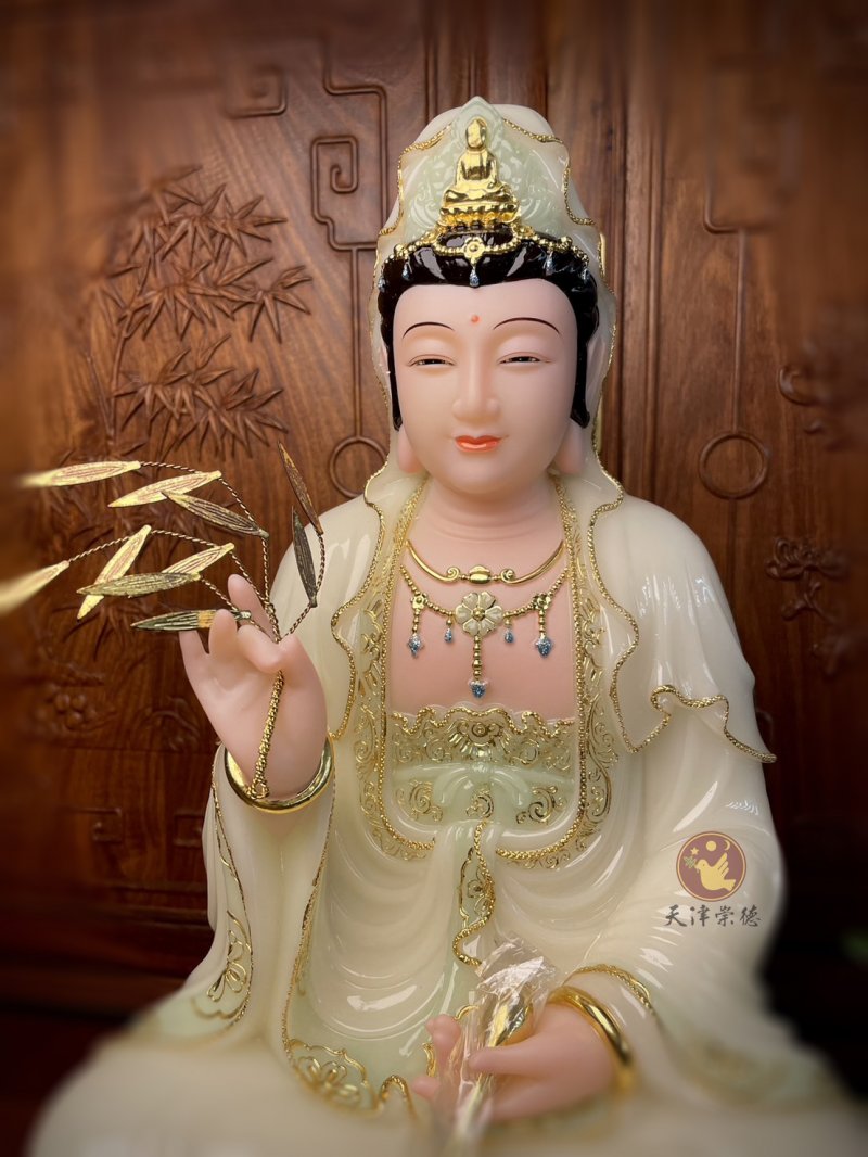 漢白玉-笑顏觀音